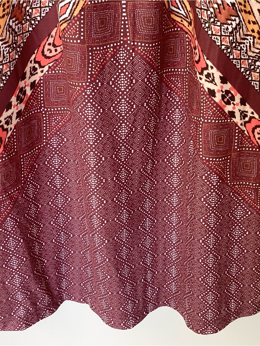 Prana Cantine Geometric and Ikat Print Activewear Dress - Raisin - S - Picture 4 of 9